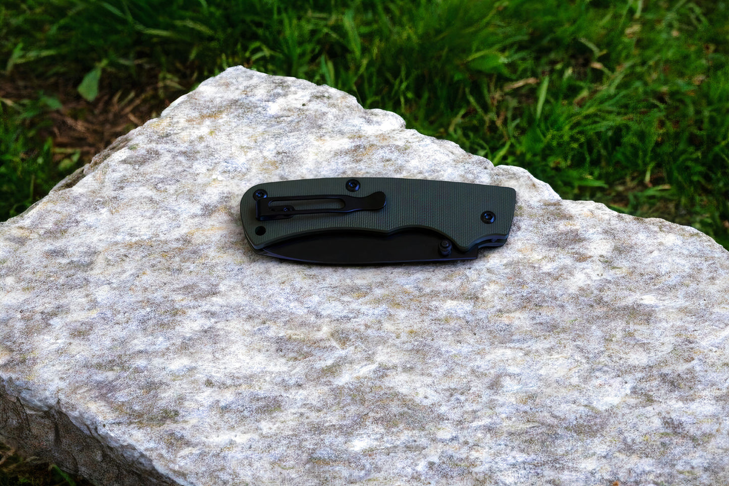Wilora D2 Folding Knife | Classical Slip Joint, G10 Handle, Drop Point Blade with Protective Sheath