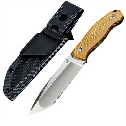 Wilora Hunting Knife | Drop Point 9Cr13 Stainless Steel Blade with Kydex Sheath and G10 Handle