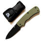 Wilora D2 Folding Knife | Classical Slip Joint, G10 Handle, Drop Point Blade with Protective Sheath
