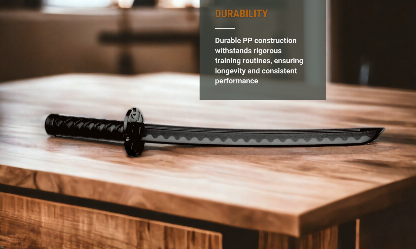 Wilora Wakizashi Training Sword - Polypropylene Martial Arts Practice Sword with Scabbard for Training and Sparring