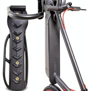 Coherny Foldable Scooter Stand Black Steel Wall Mount-0
