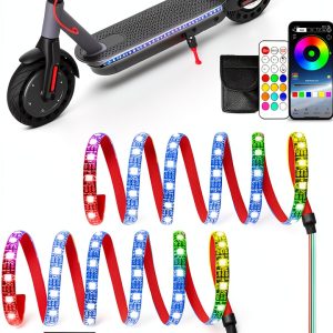 Keiurot Scooter LED Light Strip Flowing RGB APP Control-0